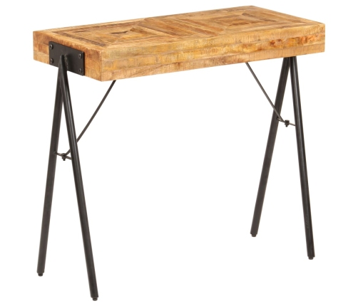 Mesa consola de madera maciza de mango 80x40x75 cm