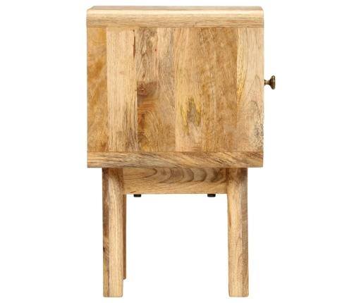 Mesita de noche de madera maciza de mango 40x30x49 cm