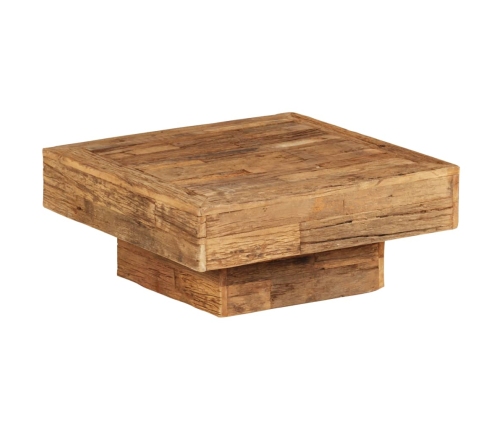 Mesa de centro de madera maciza reciclada 70x70x30 cm