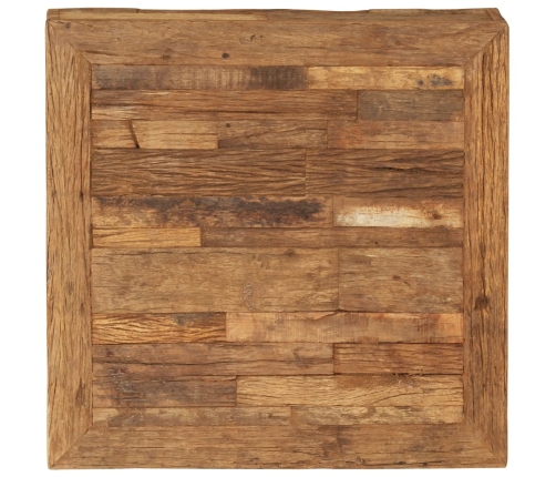 Mesa de centro de madera maciza reciclada 70x70x30 cm