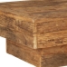 Mesa de centro de madera maciza reciclada 70x70x30 cm