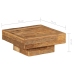 Mesa de centro de madera maciza reciclada 70x70x30 cm