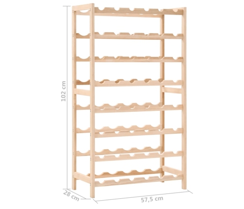 Botellero de madera de cedro 57,5x28x102 cm