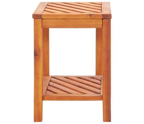 Mesa auxiliar de madera maciza acacia 45x33x45 cm