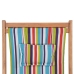 Silla de playa plegable tela y estructura de madera multicolor