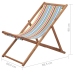 Silla de playa plegable tela y estructura de madera multicolor