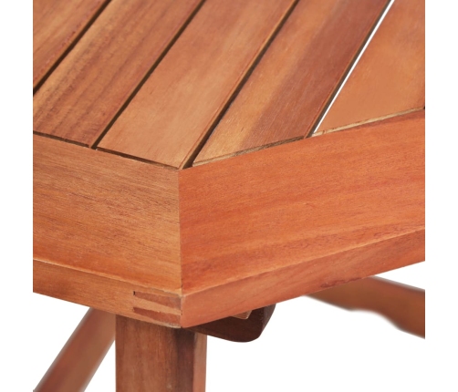 Mesa para terraza bistró madera maciza de acacia 90x50x75 cm