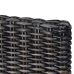 Sillas de comedor ratán Kubu y madera mango negro 2 unidades