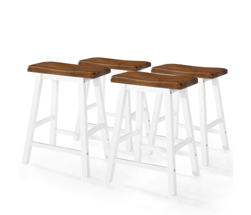 Juego de mesa alta y taburete de cocina 5 pzas madera maciza