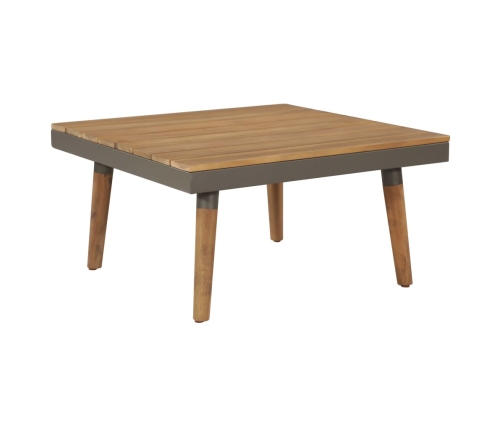 Juego muebles de jardín 4 piezas y cojines madera maciza acacia