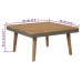 Juego muebles de jardín 4 piezas y cojines madera maciza acacia