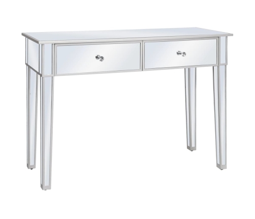 Mesa consola de espejo de MDF y vidrio 106,5x38x76,5