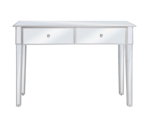 Mesa consola de espejo de MDF y vidrio 106,5x38x76,5