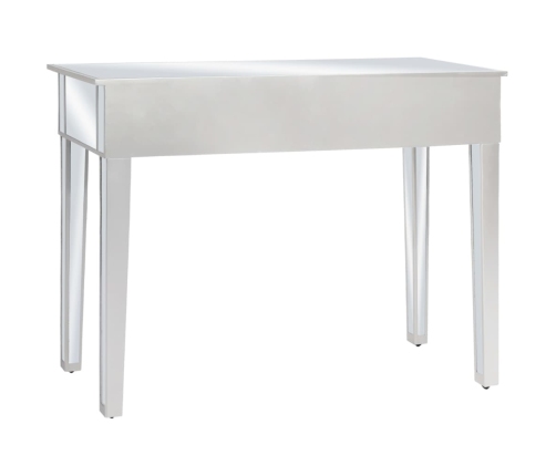 vidaXL Mesa consola de espejo de MDF y vidrio 106,5x38x76,5