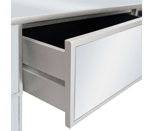 Mesa consola de espejo de MDF y vidrio 106,5x38x76,5