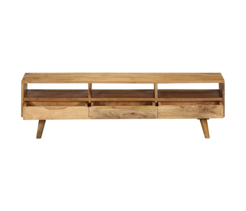 Mueble para TV de madera maciza de mango 140x30x41 cm