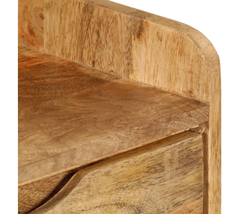 Mesita de noche de madera maciza de mango 40x30x59,5 cm