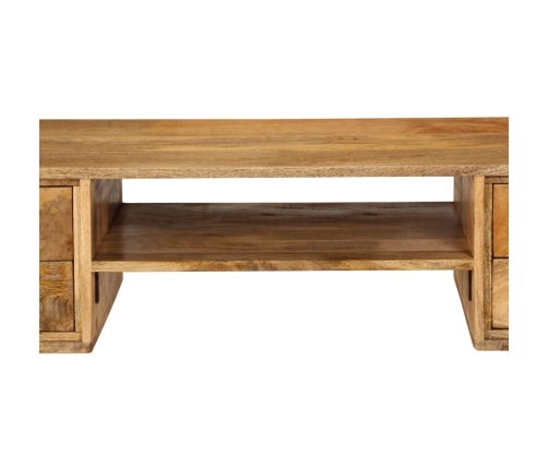 Escritorio de madera maciza de mango 115x47x76 cm