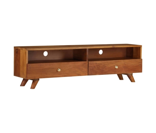 Mueble para TV de madera maciza reciclada 140x30x40 cm