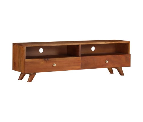 Mueble para TV de madera maciza reciclada 140x30x40 cm