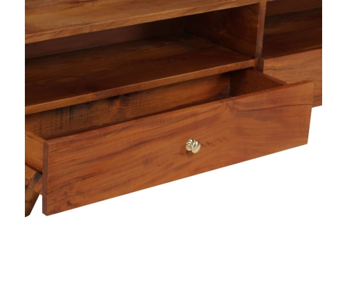 Mueble para TV de madera maciza reciclada 140x30x40 cm