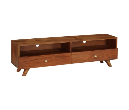 Mueble para TV de madera maciza reciclada 140x30x40 cm