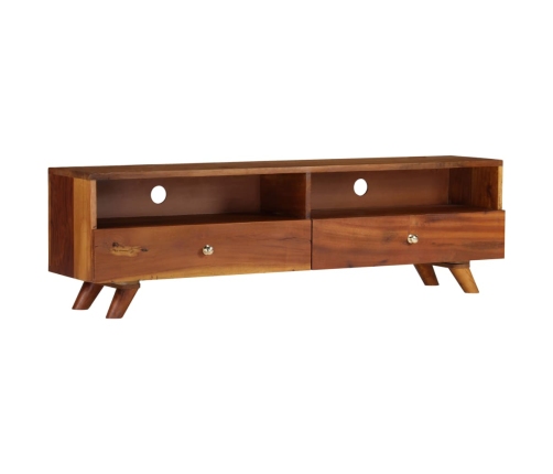 Mueble para TV de madera maciza reciclada 140x30x40 cm