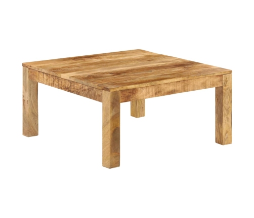 vidaXL Mesa de centro de madera maciza de mango 80x80x40 cm