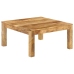 Mesa de centro de madera maciza de mango 80x80x40 cm