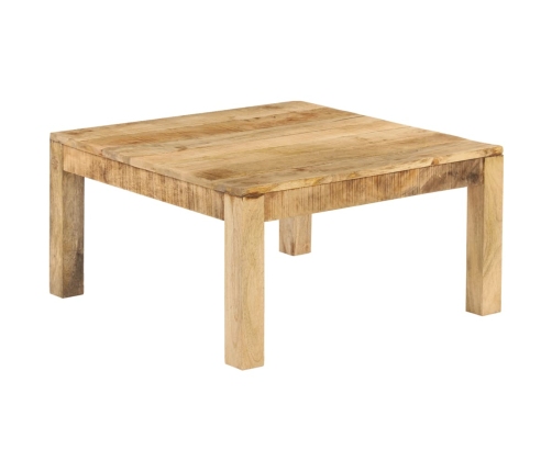 vidaXL Mesa de centro de madera maciza de mango 80x80x40 cm