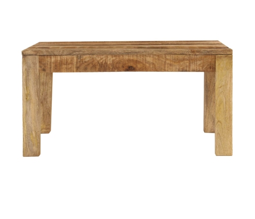 Mesa de centro de madera maciza de mango 80x80x40 cm