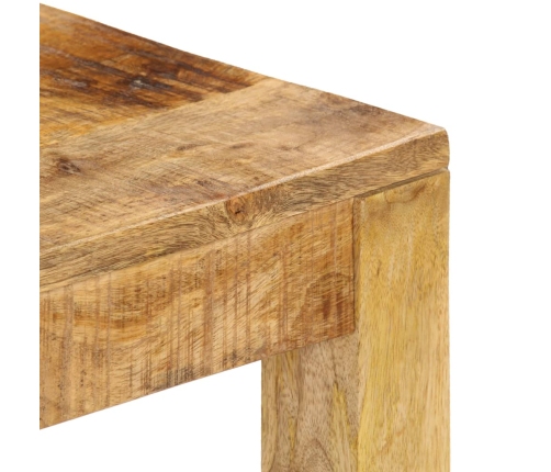 Mesa de centro de madera maciza de mango 80x80x40 cm