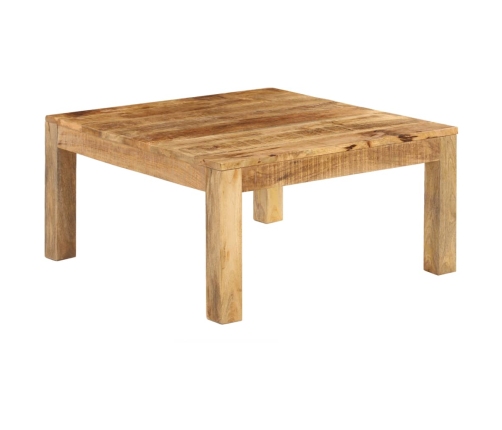 vidaXL Mesa de centro de madera maciza de mango 80x80x40 cm