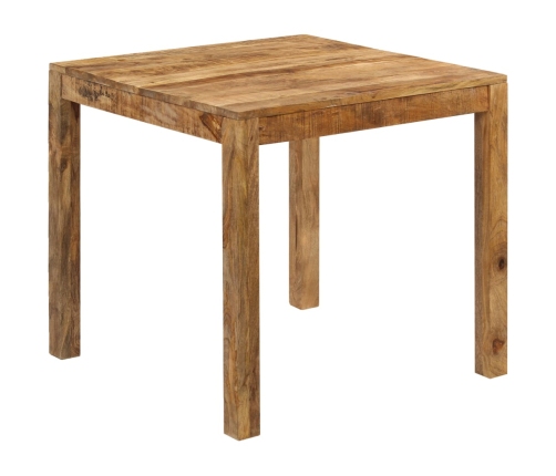 Mesa de comedor de madera maciza de mango 82x80x76 cm