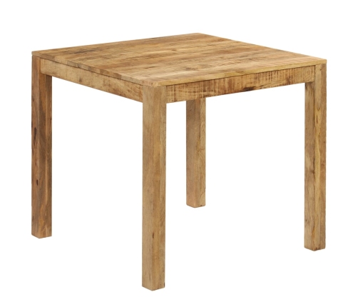 Mesa de comedor de madera maciza de mango 82x80x76 cm