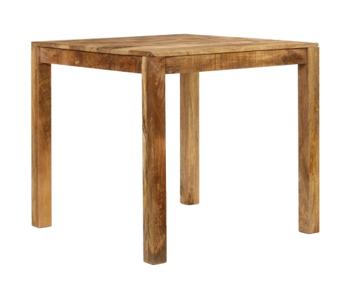 Mesa de comedor de madera maciza de mango 82x80x76 cm