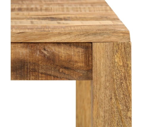 Mesa de comedor de madera maciza de mango 82x80x76 cm