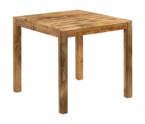 Mesa de comedor de madera maciza de mango 82x80x76 cm