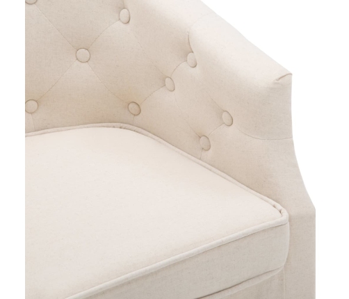 Sillón de tela beige