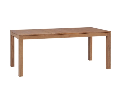 Mesa de comedor madera teca maciza acabado natural 180x90x76 cm