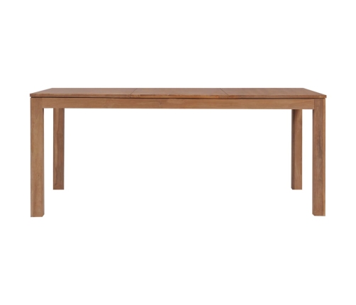 Mesa de comedor madera teca maciza acabado natural 180x90x76 cm