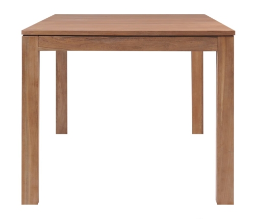 Mesa de comedor madera teca maciza acabado natural 180x90x76 cm