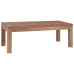 vidaXL Mesa de centro madera teca maciza acabado natural 110x60x40 cm