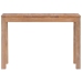 vidaXL Mesa consola de madera teca maciza acabado natural 110x35x76 cm