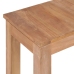 Mesa consola de madera teca maciza acabado natural 110x35x76 cm