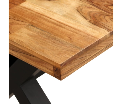 Juego de mesas de comedor 7 uds madera maciza de acacia y mango