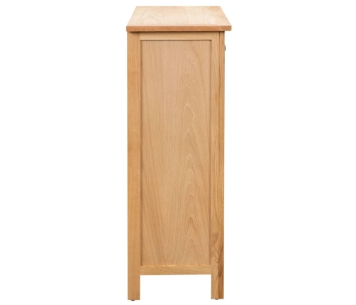 Mueble botellero de madera maciza de roble 72x32x90 cm