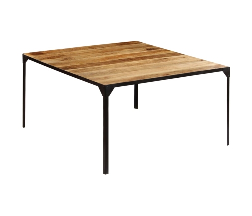 Mesa de comedor de madera maciza de mango 140x140x76 cm