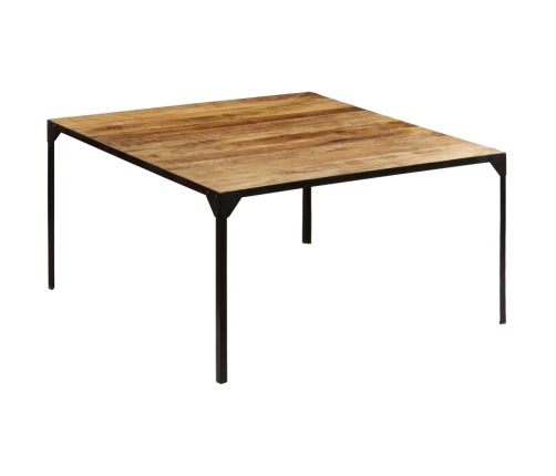 Mesa de comedor de madera maciza de mango 140x140x76 cm