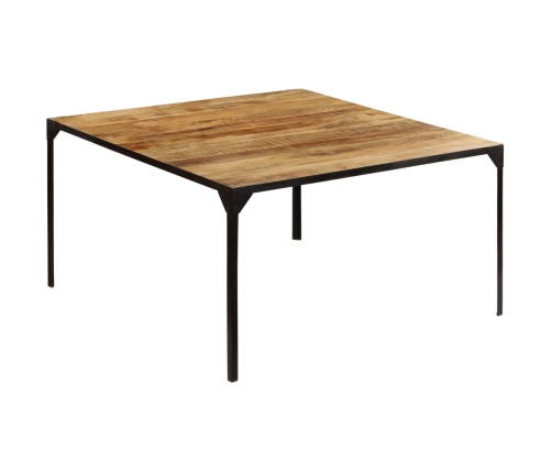 Mesa de comedor de madera maciza de mango 140x140x76 cm